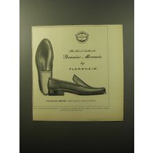 1960 Florsheim Oneida Shoes Ad - The finest authentic Genuine Moccasin