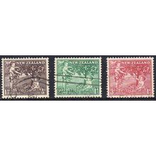 New Zealand 1956 Health Stamp - Picking Apples Set Used