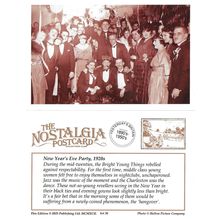 Postcard New Year's Eve Party 1920's Hulton Picture Co Photo - Nostalgia