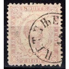 Montenegro 1893, 7Nkr Prince Nikola I issue. 12 perfs. Mi #4 IV B. Used