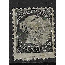 CANADA 1882-97 QV 1/2c PERF 12 THIN PAPER USED SG101