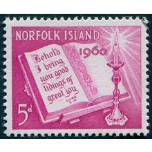 Norfolk Island 1960 5d bright purple Christmas SG41 CTO