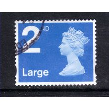 GB 2006 QE2 2nd Large Letter Blue Machin 2 bands SG 2652 ( A253 )