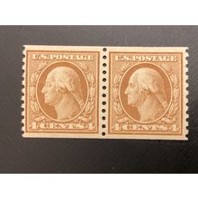 ICOLLECTZONE US 495 pair VF NH slight offset on back