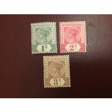 ICOLLECTZONE British Honduras 38-40 VF hinged