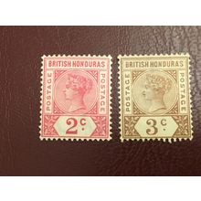 ICOLLECTZONE British Honduras 39-40 VF hinged