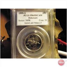 1999-S Delaware PCGS PR-69 DCAM (FREE SHIPPING)