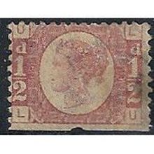 1870 SG48/9 1/2d Rose Plate 19 Unused (CTS at base) Check Letters "LU".