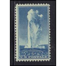 744 5c Yellowstone National Park Barely Clears MNH U1555