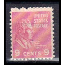 814 9c William Harrison Barely Clears MNH B0308