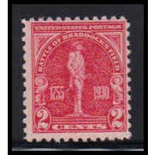 688 2c Battle of Braddock Barely Clears MNH O2694