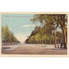 Lisboa Alameda Do Campo Grande Portugal Old Postcard