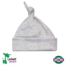 The Laughing Giraffe Baby Knotted Beanie Hat[ 0-6M Heather Gray ]