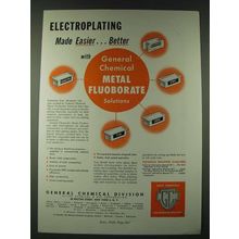 1948 Allied chemical & Dye General Chemical Division Ad - Electroplating