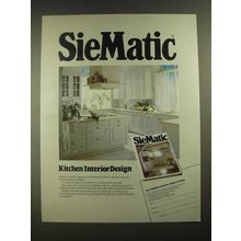 1988 SieMatic Kitchen Cabinets Ad - Kitchen Interior Design