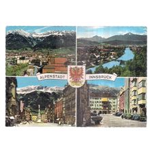 ALPENSTADT INNESBRUCK used postcard 1971 pm =