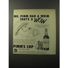 1953 Pimm's Cup Ad - Mr. Pimm had a whim that's a wow
