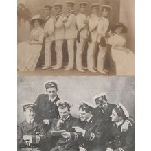 Cardows Cadets Military Music Hall & Pierrots 2x Old Postcard s