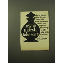 1960 Little, Brown Book Advertisement - False Scent by Ngaio Marsh