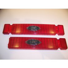 1964 BUICK RIVIERA TAILLIGHT LENSES OEM #5955242 W/ EMBLEMS