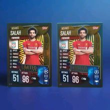 Match Attax 19.20 GOLD LIMITED EDITION Mo Salah LE1G UK + LE14 International
