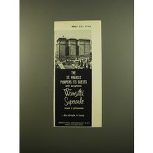 1961 Wamsutta Supercale Sheets Ad - The St. Francis pampers its guests