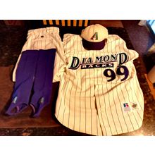 Baseball Golden Gloves # 99 Uniform Arizona Diamondback Jersey Pants Socks & Hat