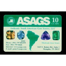 USA prepaid phonecard used South American Gemstones + GIFT