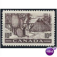 Canada 1950 SG432 10c Brown-Purple Mounted Mint