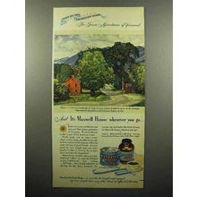 1946 Maxwell House Coffee Ad - Mountains of Vermont