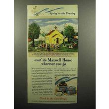 1946 Maxwell House Coffee Ad - Spring in the Country