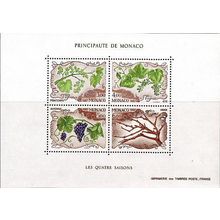 MONACO [1987] MiNr 1810-13 Block 36 ( **/mnh ) Pflanzen