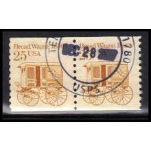 Used 2136 25c Bread Wagon Fine Pair W4463