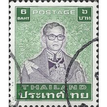 THAILAND, King Bhumibol Adulyadej, green 1983, 6B, #3