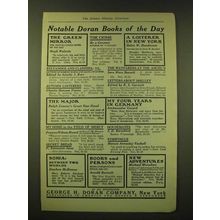 1918 George H. Doran Company Ad - Notable Doran books of the Day