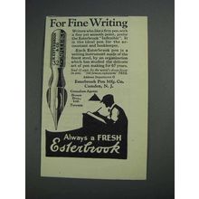 1925 Esterbrook Inflexible Pen Ad - Fine Writing