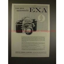 1957 Ihagee Exa Camera Ad - The New Automatic Exa!!