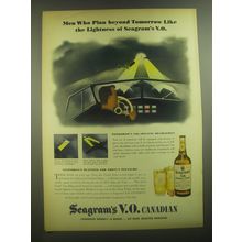 1945 Seagram's V.O. Canadian Whisky Ad - Men who plan beyond tomorrow