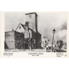 Canonbury Tower Islington London Antique Painting Postcard