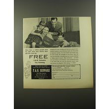 1954 F.A.O. Schwarz Toys Ad - More than a million people must be right