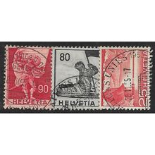 1950's 3 stamps with Swiss UN cancellations - fine used (o)