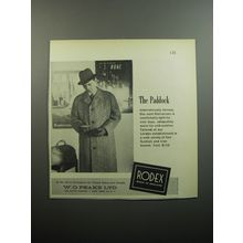 1957 Rodex Coats Ad - The Paddock