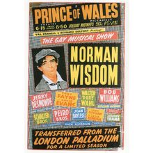 Norman Wisdom Prince Of Wales Theatre London Advertising Postcard