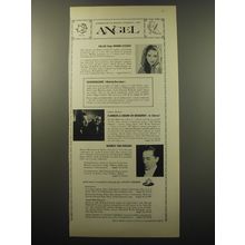1960 Angel Records Ad - February's Royal Family.. On Angel