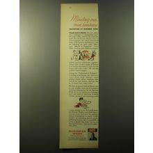 1960 Business Week Magazine Ad - Minding our Own Business Backstage