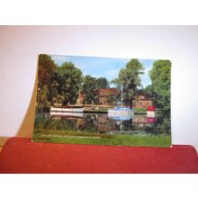 PIKE AND EEL INN, RIVER OUSE, nr. ST. IVES Cambridge used postcard by J Salmon =