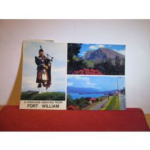 multiview, FORT WILLIAM, SCOTLAND used postcard Colourmaster... 1987 pm =