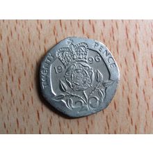 GB 1996 Elizebeth II Decimal 20p Coin