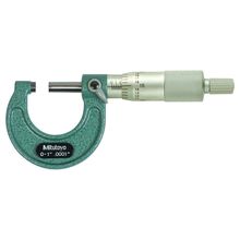 Mitutoyo 103-131 - Outside Micrometer 0 - 1", .0001 RA Enamel Frame, Rat. Stop