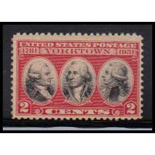 703 2c Yorktown Just Clears MNH Z0395